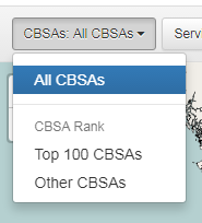 CBSAs Menu